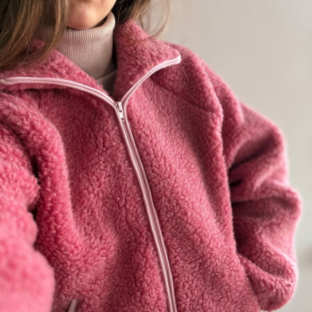 -20% Ostatnie sztuki | Damska kurtka Teddy różowa