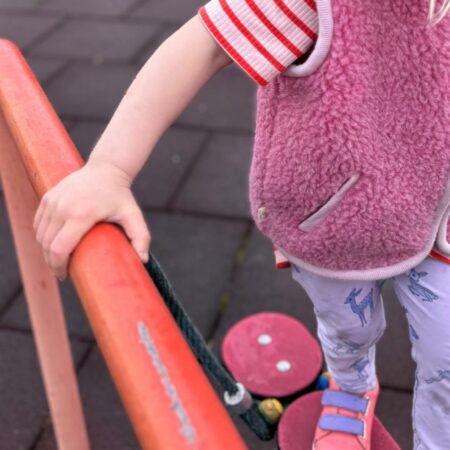 -20% OSTATNIE SZTUKI | Dziecięca kamizelka Teddy różowa