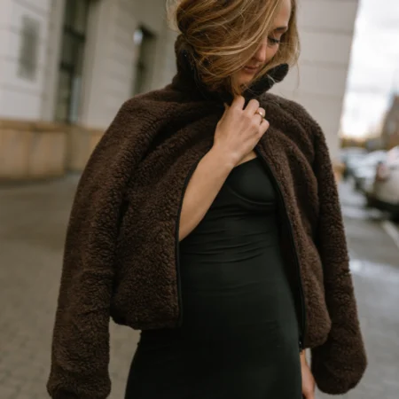 Kurtka damska z wełny merino TEDDY