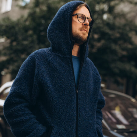 TEDDY | Men’s merino wool hooded jacket