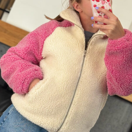 TEDDY LOLLIPOP | Unikatowa kurtka merino S/M