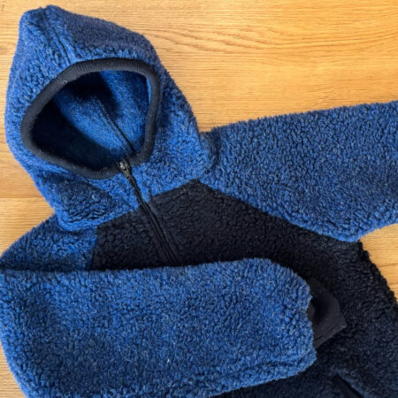 UNIKAT | Dziecięca kurtka TEDDY NAVY & BLACK 134/140